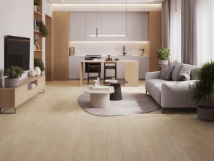 Керамогранит Cersanit  Teakwood светло-бежевый рельеф арт. 17900 (18,5x59,5) матовый